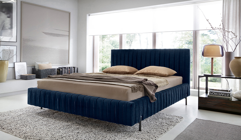 Plissa Upholstered Bed With Container 140x200 cm