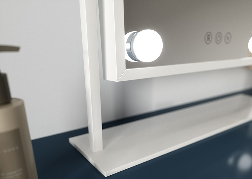 Flamnate Mirror With Lighting