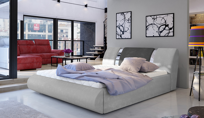 Flavio Upholstered Bed With Container 180x200