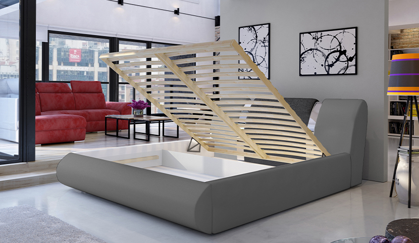 Flavio Upholstered Bed With Container 140x200