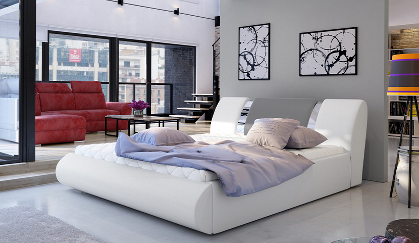 Flavio Upholstered Bed With Container 140x200