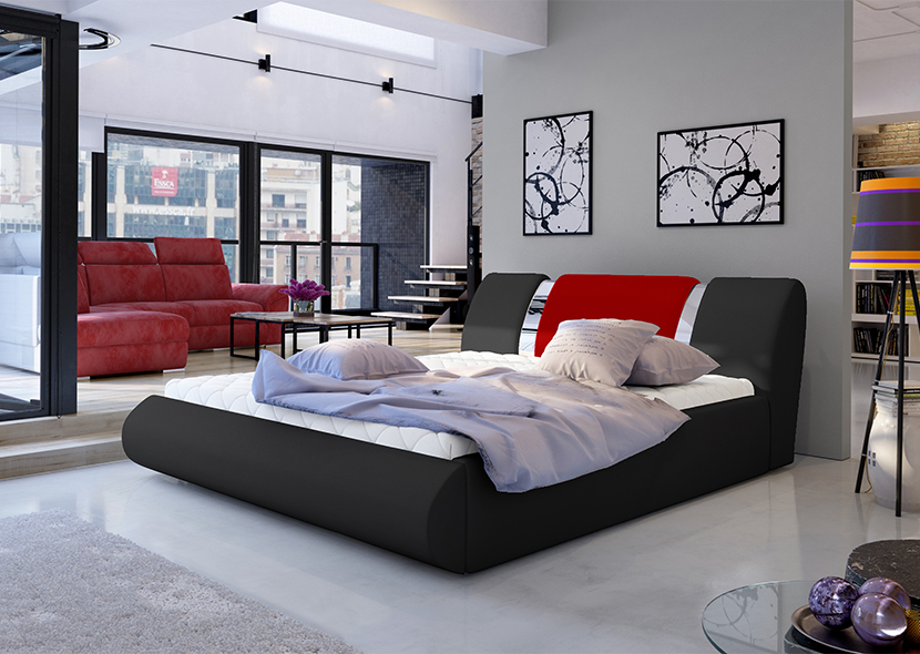 Flavio Upholstered Bed With Container 160x200