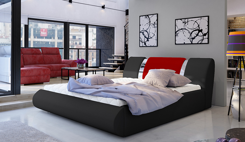 Flavio Upholstered Bed With Container 160x200