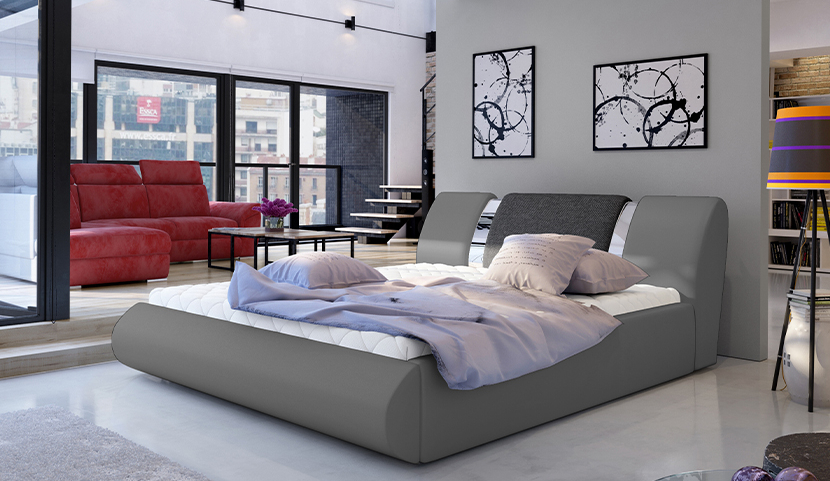 Flavio Upholstered Bed With Container 160x200