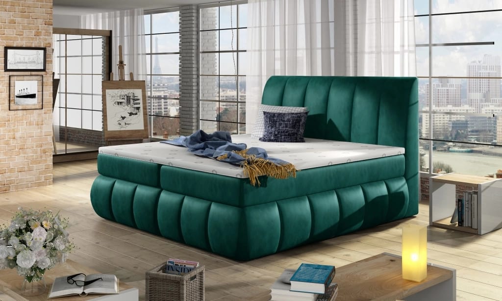 Vincenzo Continental Bed With Container 140x200cm