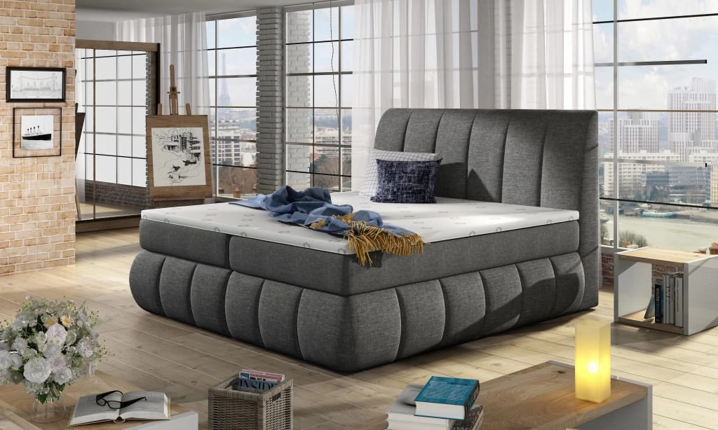 Vincenzo Continental Bed With Container 180x200cm