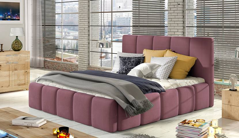 Edvige Upholstered Bed With Container 160x200