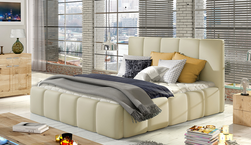 Edvige Upholstered Bed With Container 160x200