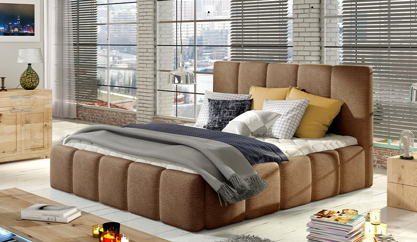 Edvige Upholstered Bed With Container 160x200
