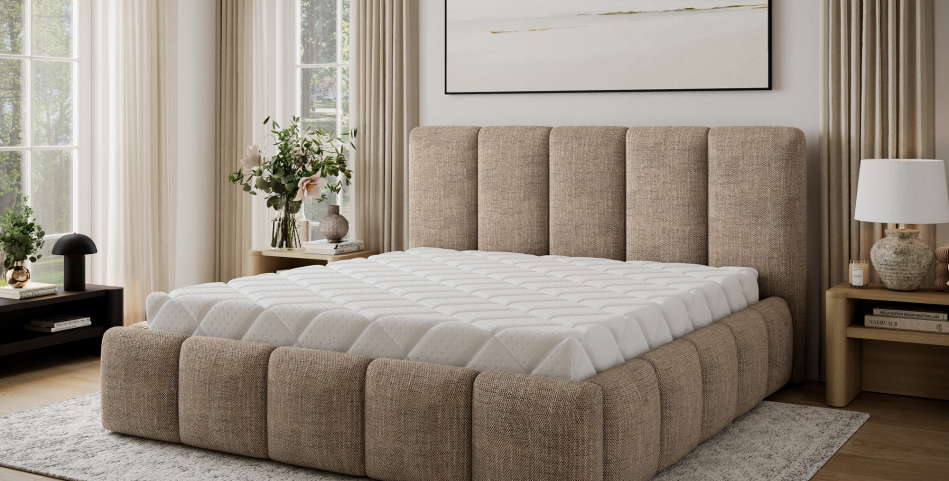 Edvige Upholstered Bed With Container 160x200