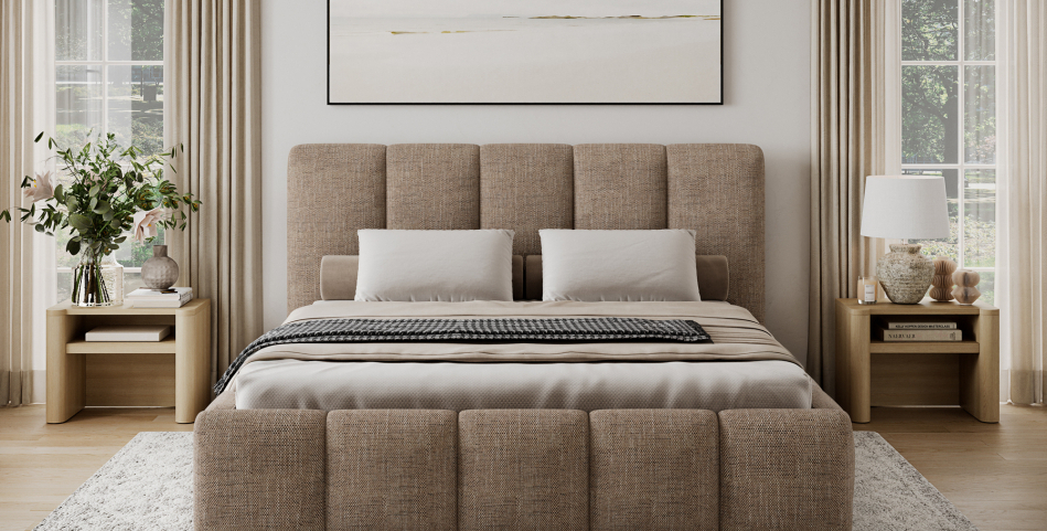Edvige Upholstered Bed With Container 160x200