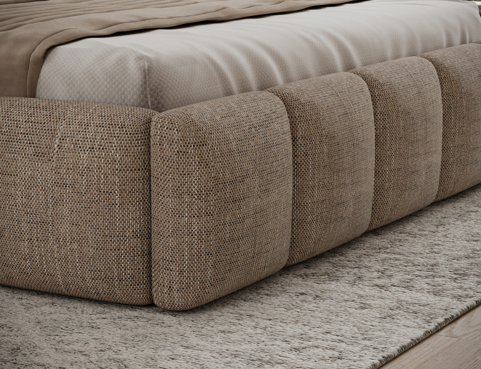 Edvige Upholstered Bed With Container 160x200