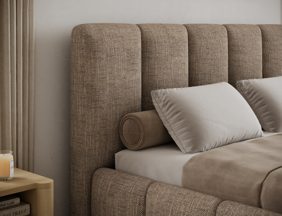 Edvige Upholstered Bed With Container 160x200