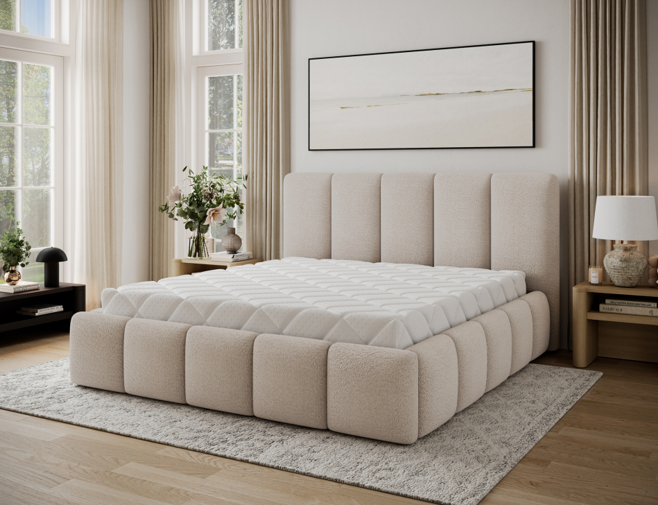 Edvige Upholstered Bed With Container 180x200