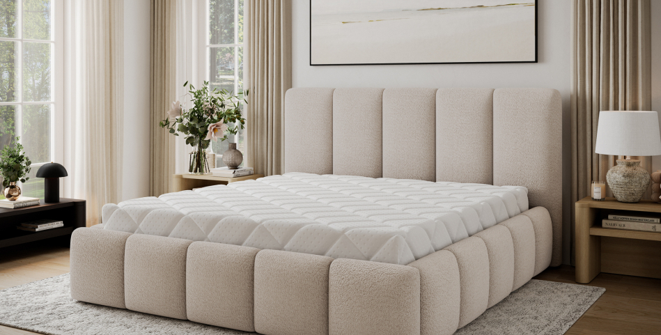 Edvige Upholstered Bed With Container 180x200
