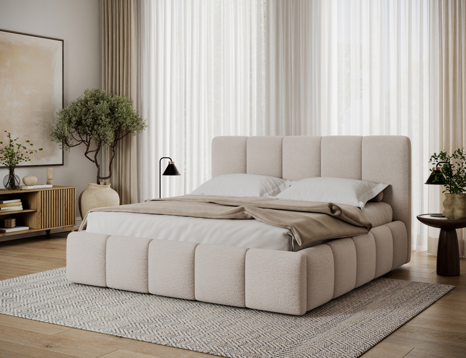 Edvige Upholstered Bed With Container 180x200