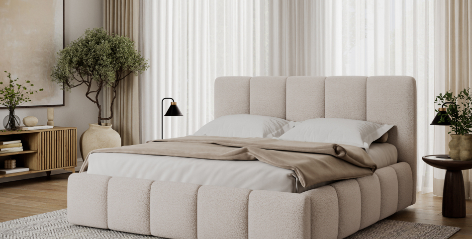 Edvige Upholstered Bed With Container 180x200