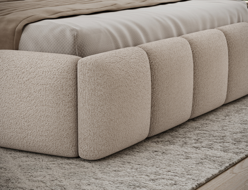 Edvige Upholstered Bed With Container 180x200