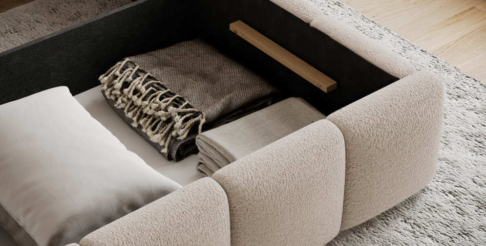 Edvige Upholstered Bed With Container 180x200