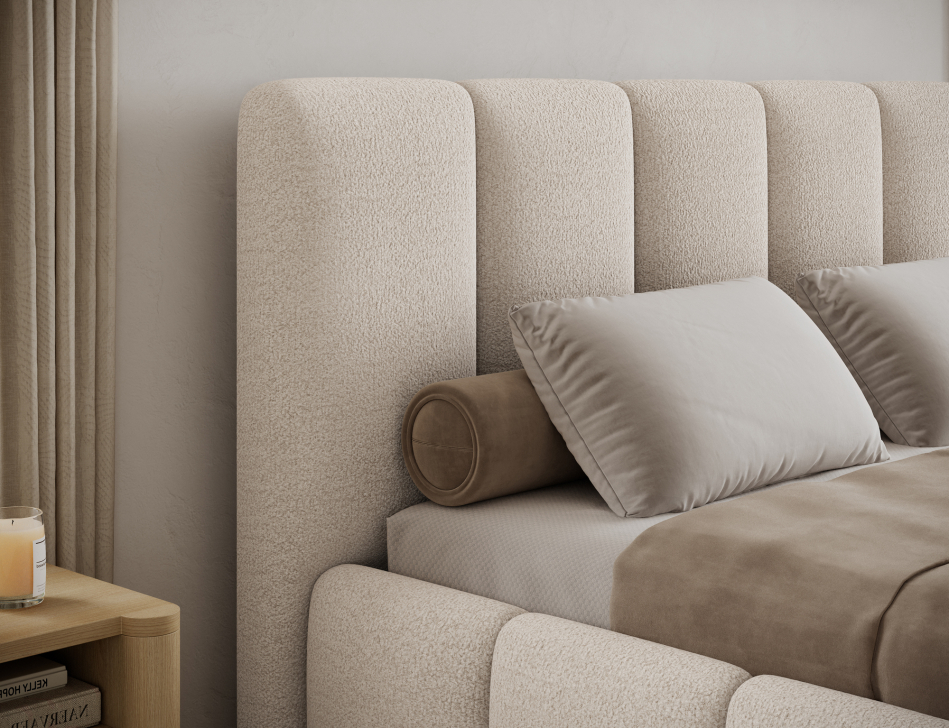 Edvige Upholstered Bed With Container 180x200