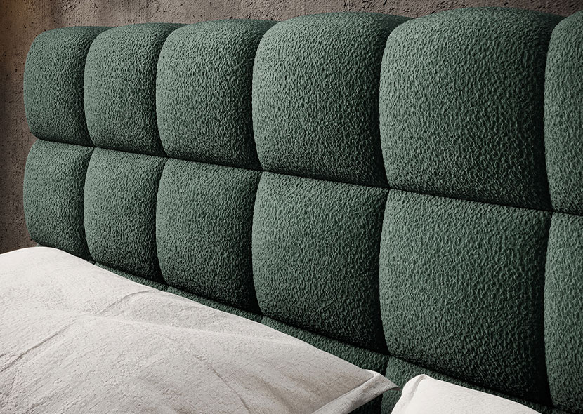 Magentta Upholstered Bed With Container 140x200