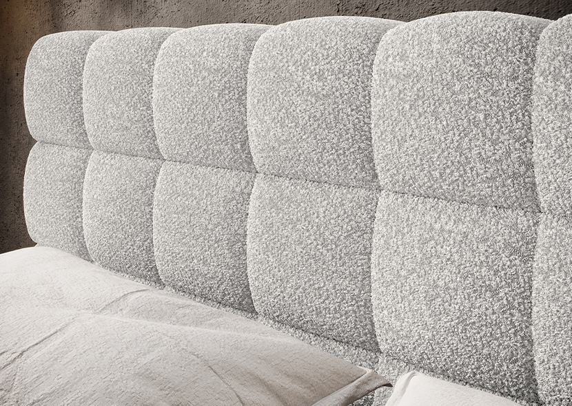 Magentta Upholstered Bed With Container 180x200