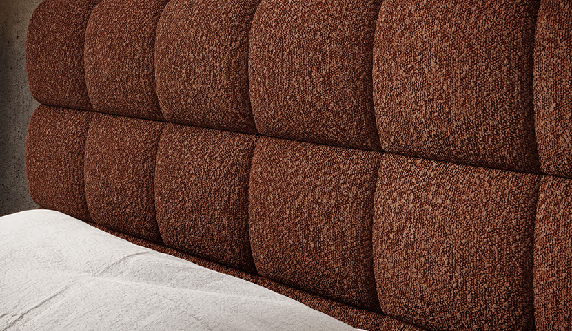 Magentta Upholstered Bed With Container 160x200