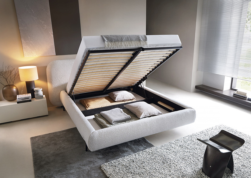 Pointt  Upholstered Bed With Container 160x200