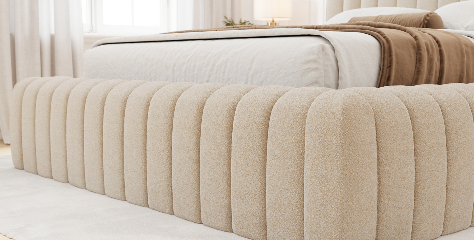 Carilla Upholstered Bed With Container 140x200