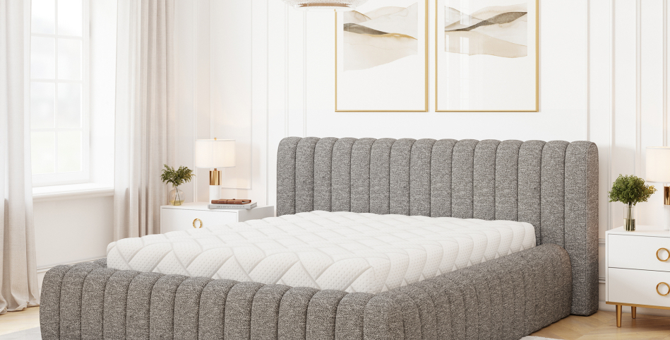 Carilla Upholstered Bed With Container 180x200