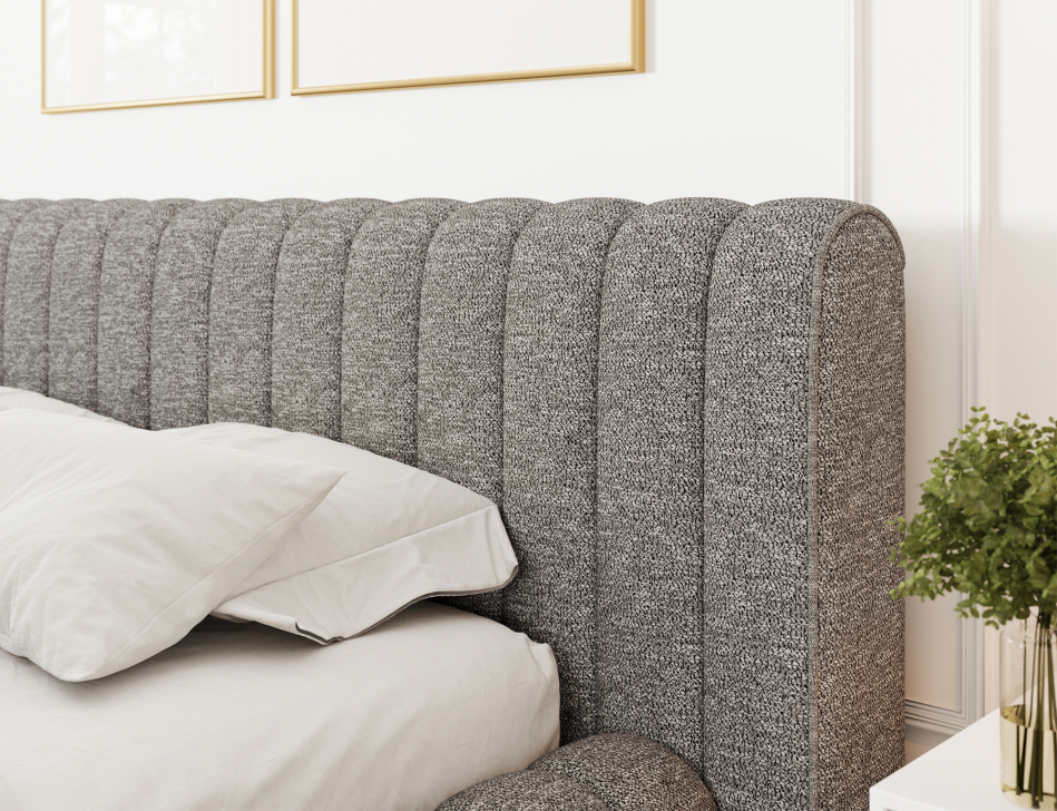 Carilla Upholstered Bed With Container 180x200