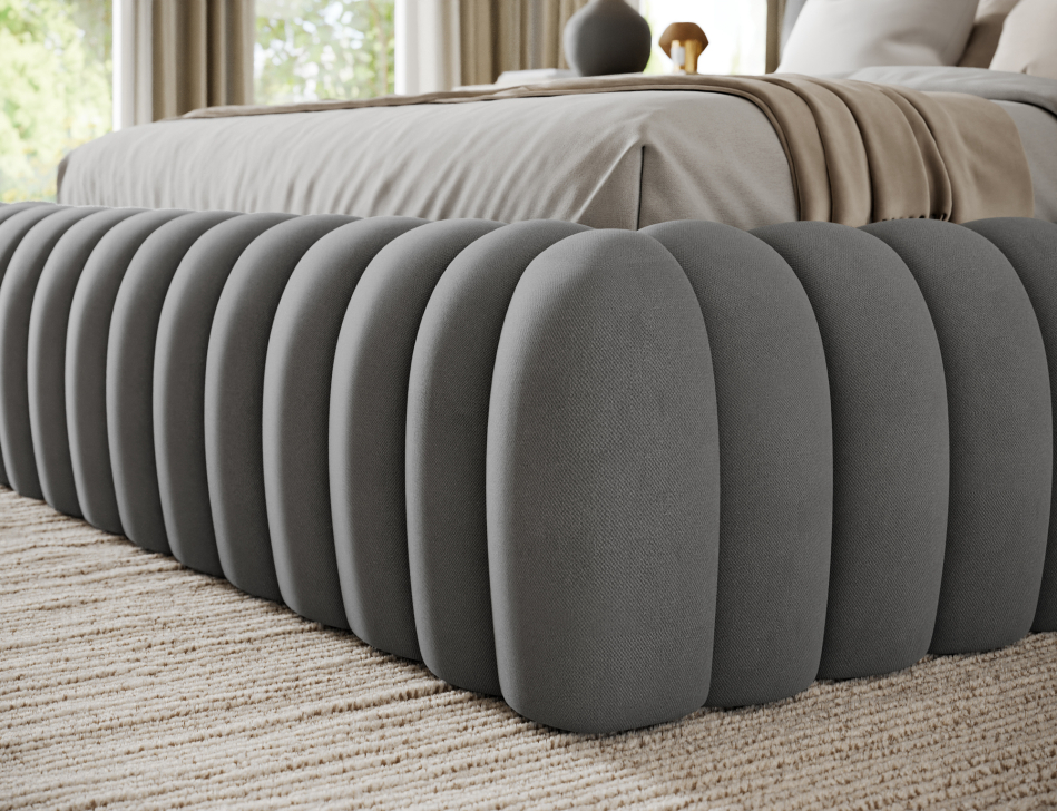 Carilla Upholstered Bed With Container 160x200