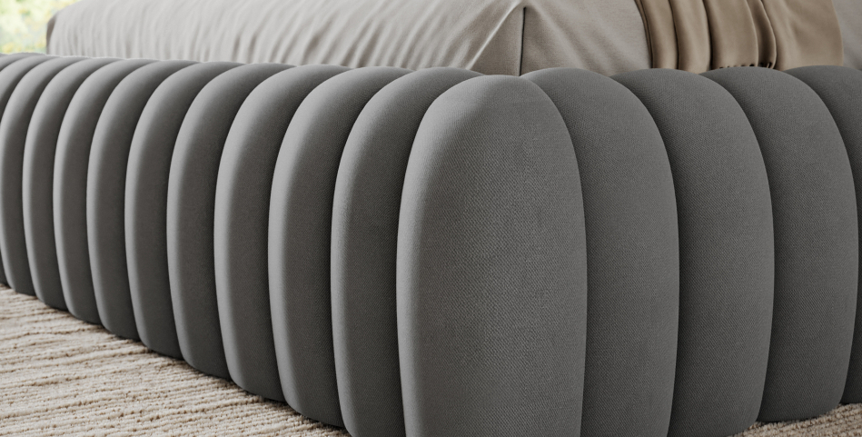 Carilla Upholstered Bed With Container 160x200