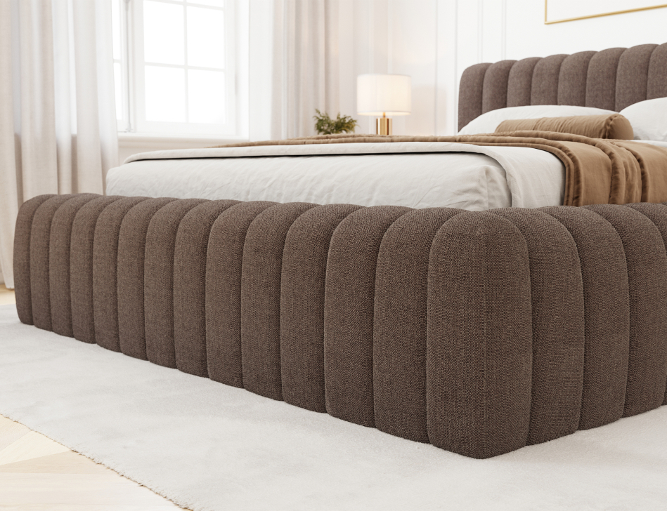 Carilla Upholstered Bed With Container 160x200