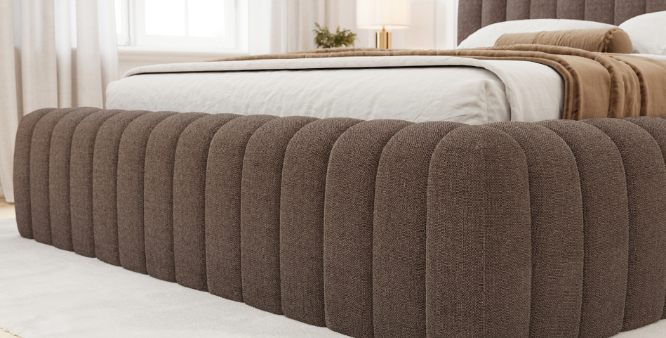 Carilla Upholstered Bed With Container 160x200