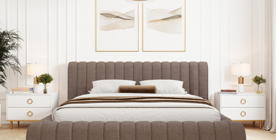 Carilla Upholstered Bed With Container 160x200