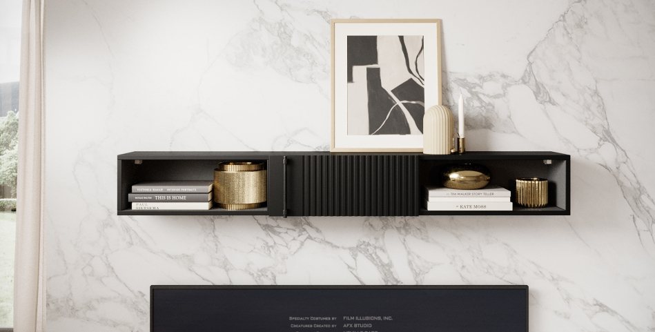 Raftt Wall Shelf (with Cabinet)
