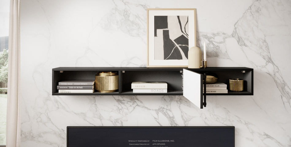 Raftt Wall Shelf (with Cabinet)