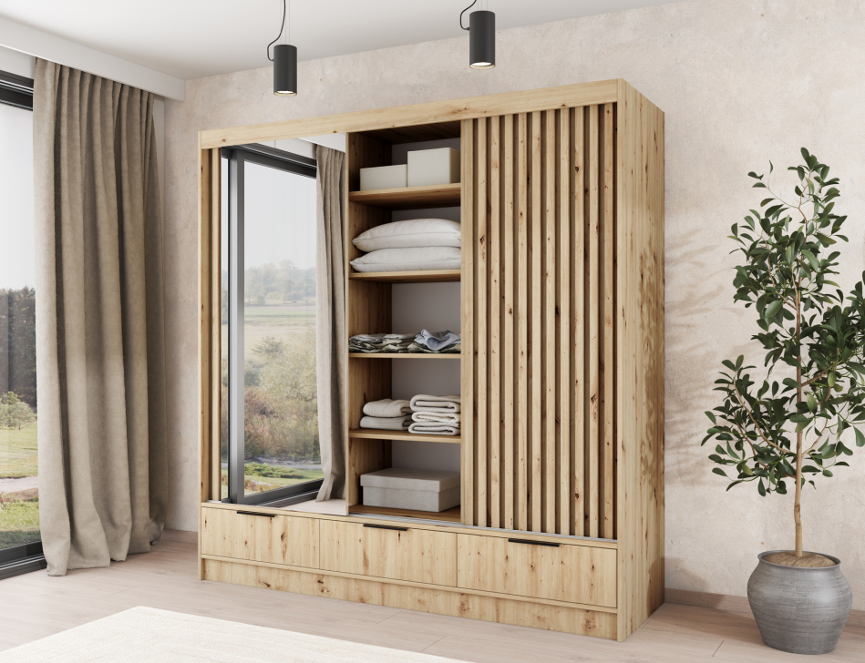 Voodi III with a mirror, 60x180 cm