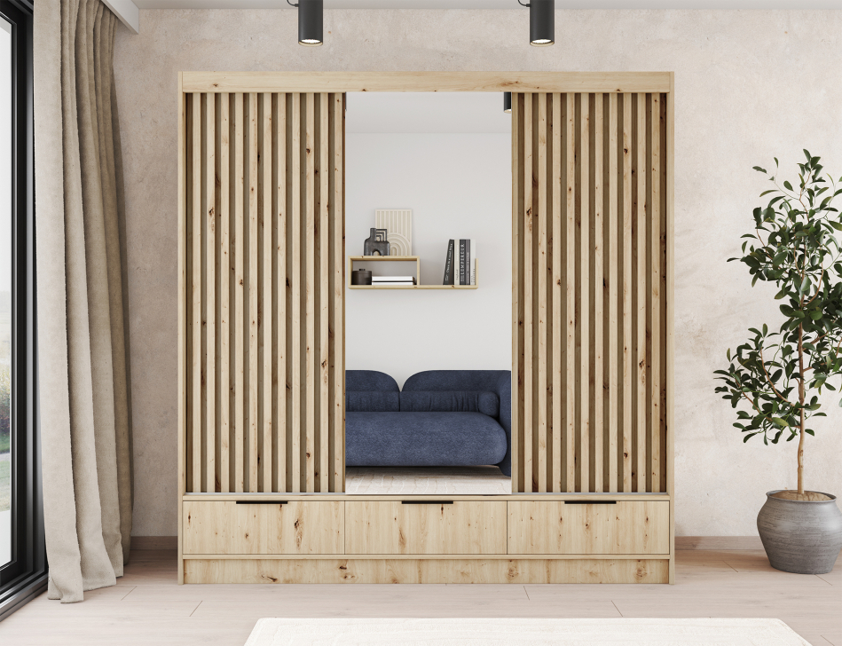 Voodi III with a mirror, 60x180 cm