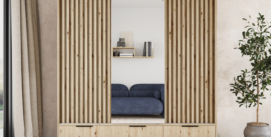 Voodi III with a mirror, 60x180 cm