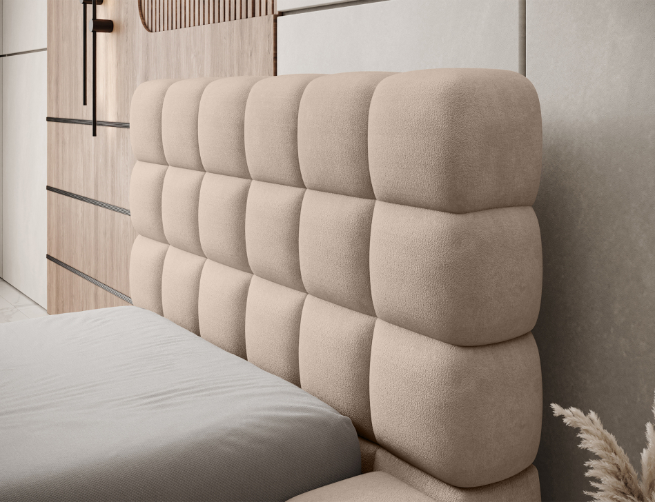 Dizzle Upholstered Bed With Container 90x200 cm