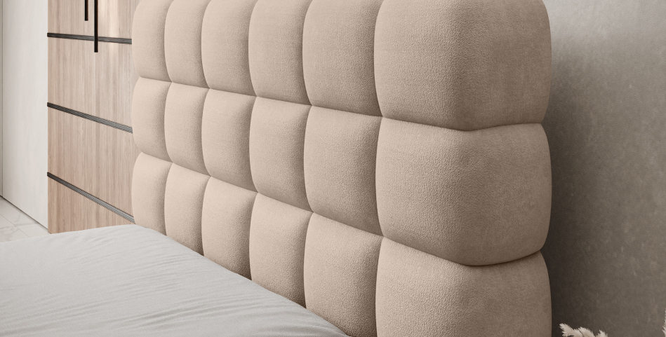 Dizzle Upholstered Bed With Container 90x200 cm