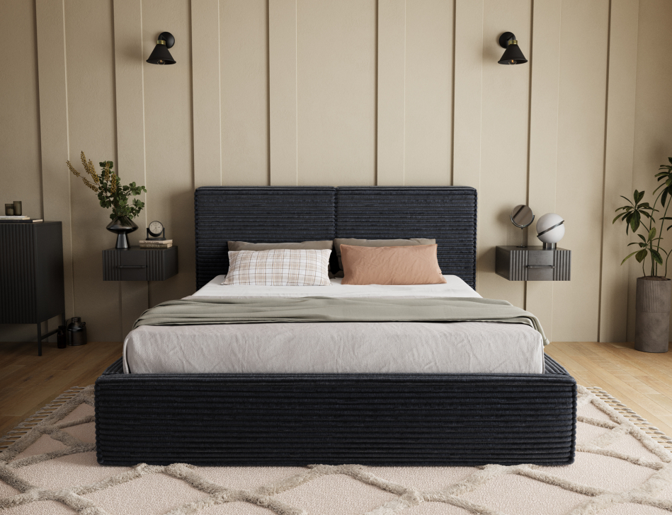 Pesillo Upholstered Bed With Container 160x200
