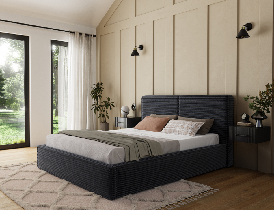 Pesillo Upholstered Bed With Container 160x200