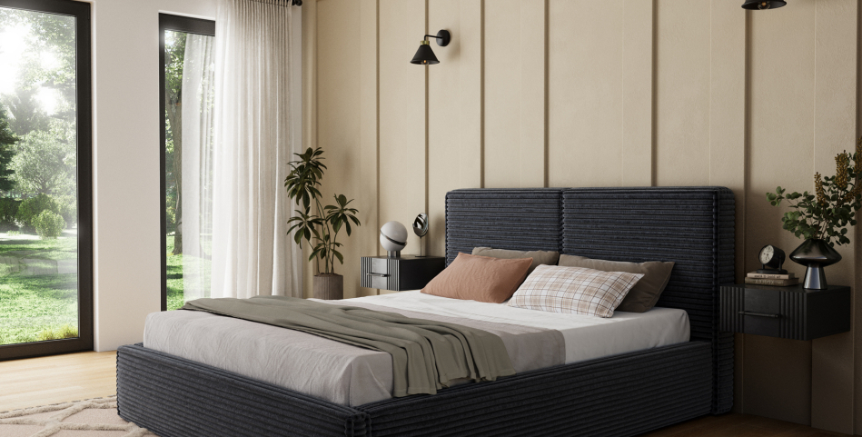 Pesillo Upholstered Bed With Container 160x200