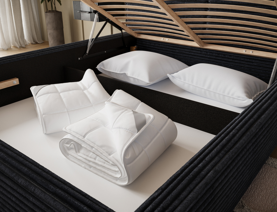 Pesillo Upholstered Bed With Container 160x200