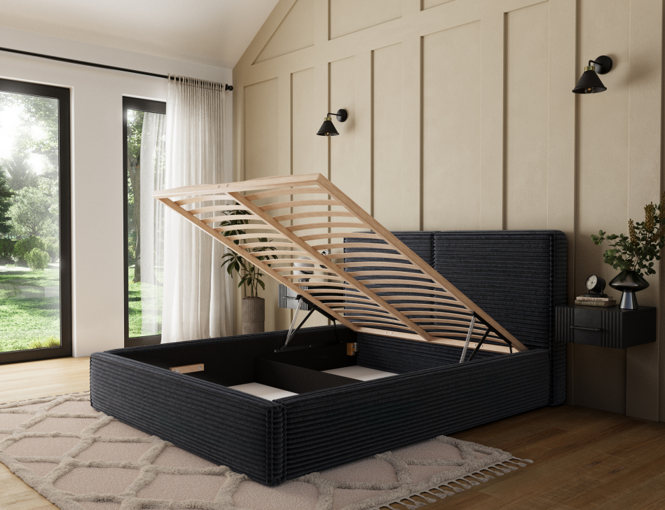 Pesillo Upholstered Bed With Container 160x200