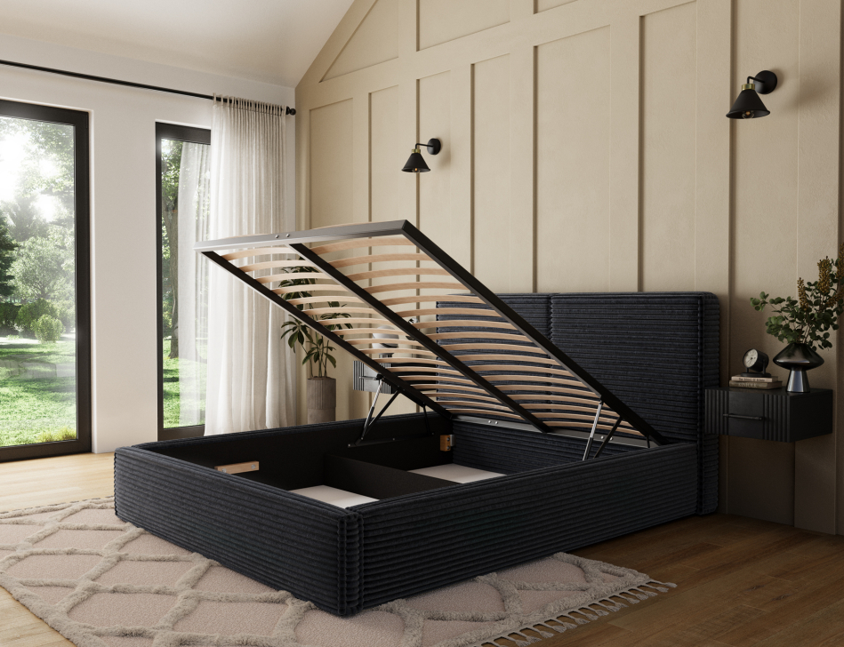 Pesillo Upholstered Bed With Container 160x200