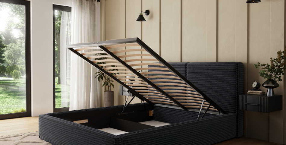 Pesillo Upholstered Bed With Container 160x200